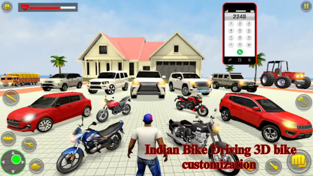 Indian Bike Driving 3D bike customization